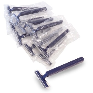 Freshscent 144 Pack Individually Wrapped Twin Blade Razors with Clear Safety Cap Disposable Bulk Packed Sold by the Case unisex