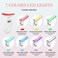 RedLightTherapyforFace and Neck Face  culpting Wand with 7 Color Anti rinkles Facial Massager for Face and Neck Tool for Skin Care White