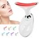 RedLightTherapyforFace and Neck Face  culpting Wand with 7 Color Anti rinkles Facial Massager for Face and Neck Tool for Skin Care White