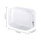 6 Pack Clear Toiletry Carry Pouch with Zipper Portable Plastic Waterproof Cosmetic Bag TSA Approved for Vacation Travel Bathroom and Organizing White Small