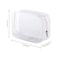 6 Pack Clear Toiletry Carry Pouch with Zipper Portable Plastic Waterproof Cosmetic Bag TSA Approved for Vacation Travel Bathroom and Organizing White Small