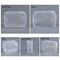 6 Pack Clear Toiletry Carry Pouch with Zipper Portable Plastic Waterproof Cosmetic Bag TSA Approved for Vacation Travel Bathroom and Organizing White Small