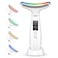 RedLightTherapyforFace and Neck AntiAging Facial and Neck Massager Soothing and Relaxing Face Massager Device with 4 Color LED Therapy Vibration and Thermal Functions for Skin Care White