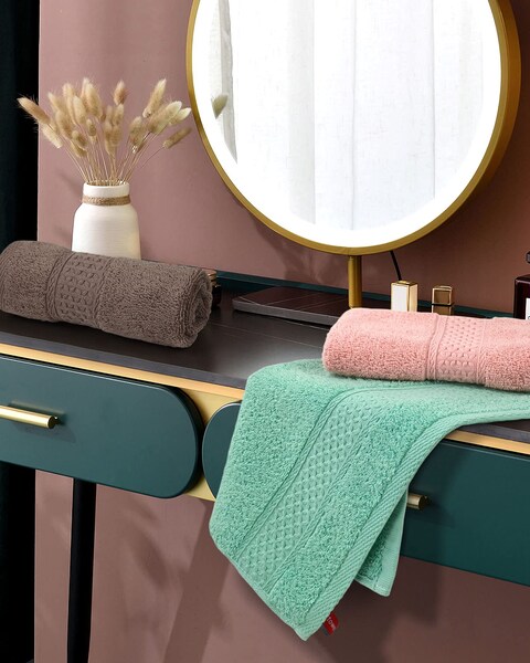 CleanbearFaceCloth Washcloths Set100 Cotton High Absorbent 6Pack 6 Colors Size13 x13deep Color