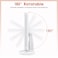 WEILY Makeup Vanity Mirror with 21 LED Lights and Touch Screen TriFold 1x 2X 3X Magnification180 Adjustable Rotation and USB PoweredCountertop Cosmetic Mirror White