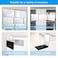 JANMPASK 3 Way Mirror for Self Hair Cutting Tools with Height Adjustable Mirror 360 Trifold Mirror for Makeup to See Back of Head Black