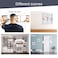 JANMPASK 3 Way Mirror for Self Hair Cutting Tools with Height Adjustable Mirror 360 Trifold Mirror for Makeup to See Back of Head Black