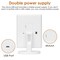 Makeup Mirror Vanity Mirror with Lights Bathroom Adjustable Brightness Mirrors 1X2X3X10X Magnification and Touch Screen Trifold Makeup Mirror Two Power Supply Modes Women Gift White