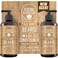 Viking RevolutionPalo Santo Beard Wash and Beard Conditioner Set with Argan and Jojoba Oils  Softens and Strengthens  Natural Palo Santo Scent  Beard Shampoo with Ginseng Root Extract 17 oz