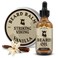 Striking VikingBeard Oil and Balm  Leave in Beard Conditioner  Tames Styles Softens and Moisturizes Beards and Mustache  Made with All Natural and Organic Argan and Jojobo Oils Vanilla
