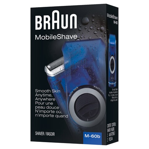 BraunElectric Razor for Men M60b Mobile Electric Foil Shaver Washable