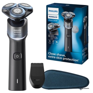 Philips Norelco Shaver 5000X Rechargeable Wet  Dry Shaver with Precision Trimmer and Storage Pouch X500685