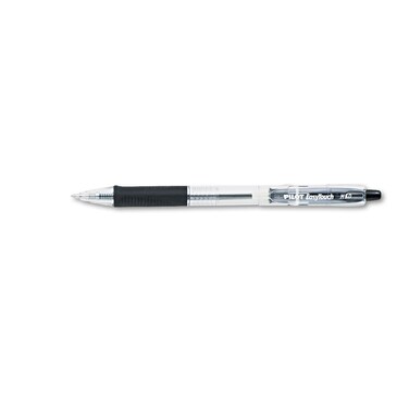 Pilot 32220 Ballpoint PenRetractRefill1DZMedium PtCLBlack Ink