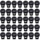 90Pack Cord Locks for Drawstrings Black Plastic Single Hole Spring Toggle Stopper Cord Rope Cord Clips End for Drawstrings Paracord