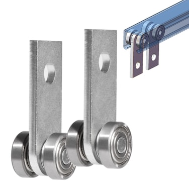 2 Wheel Trolley Assembly Rollers Two Bearing Trolley Assembly for 158 Wide and All 158 or Taller Strut Channel