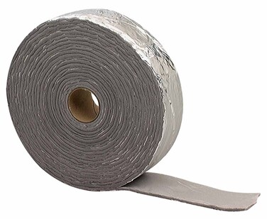 BlackSilver Aluminium foil Backed Insulation wrap for Pipes MD Building Products 02378