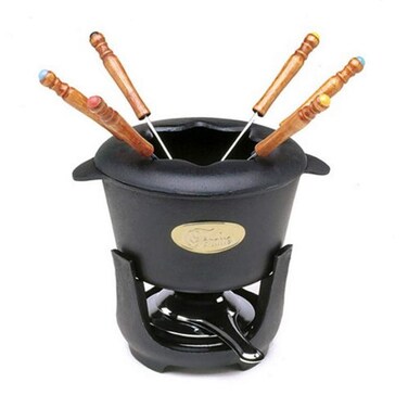 Norpro 1 EA Cast Iron Fondue Black