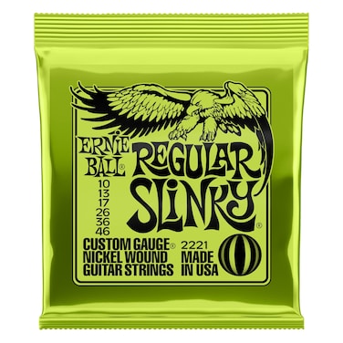 Ernie Ball Regular Slinky Nickel Wound Electric Guitar Strings  1046 Gauge