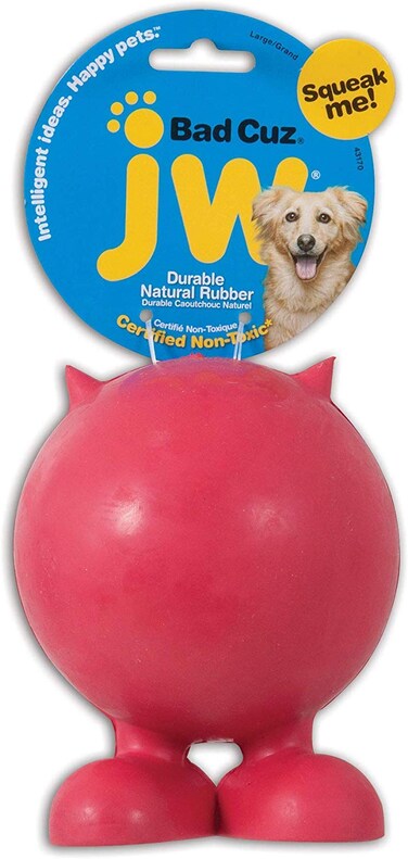 JW Pet Tough By Nature Bad CuzDog Assorted Colors Large