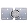 Master Lock Chrome Puck Lock Heavy Duty Hidden Shackle Lock and Hasp Solid Steel Lock for Trucks Trailers or Vans M736XKAD