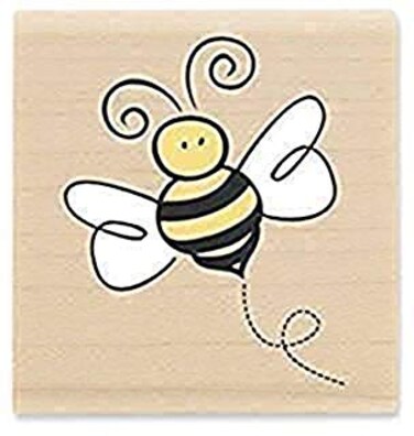 Little Bumblebee Rubber Stamp