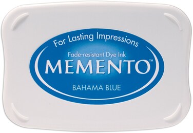 Tsukineko Memento Ink Stamping Bahama BlueLargeWaterBasedTranslucent Waterproof ArchivalEmbossing pad Size 76 x 47 cm