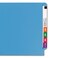 Smead End Tab File Folder ShelfMaster Reinforced StraightCut Tab Letter Size Blue 100 per Box 25010
