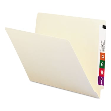 Smead End Tab File Folder StraightCut Tab Letter Size Manila 100 per Box 24100