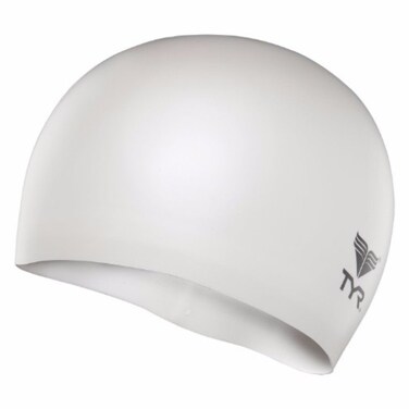 TYR Wrinkle Free Junior Silicone Cap White