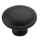 Amerock  Cabinet Knob  Matte Black  114 inch 32 mm Diameter  Everyday Heritage  1 Pack  Drawer Knob  Cabinet Hardware