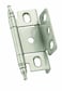 Amerock  Cabinet Hinge  34 inch 19 mm Door Thickness Hinge  Satin Nickel  1 Pack  Non SelfClosing Hinge  Full Wrap Hinge  Cabinet Door Hinge