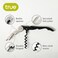 True Truetap Double Hinged Professional Waiters Corkscrew  Wine Key and Wine Opener for Wine Bottles Black