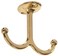 Hardware Essentials 852305 Under Shelf Coat Hook Brass Plated 2 Pack