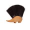 REDECKER Hedgehog Table Brush Natural Horsehair Bristles 412 x 512 inches Versatile Hand Brush in a Decorative Shape  Horse Hair Brush for Table  Hedgehog Duster  Made in Germany