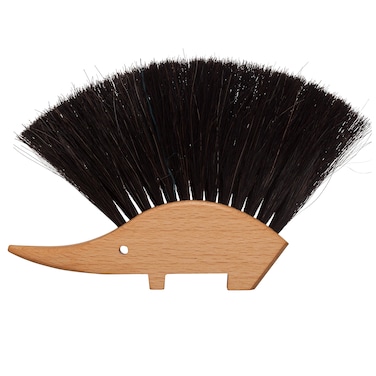 REDECKER Hedgehog Table Brush Natural Horsehair Bristles 412 x 512 inches Versatile Hand Brush in a Decorative Shape  Horse Hair Brush for Table  Hedgehog Duster  Made in Germany