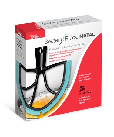 New Metro Design Beater Blade Fits 5Plus 6 7  8Qt BowlLift stand mixers Aqua