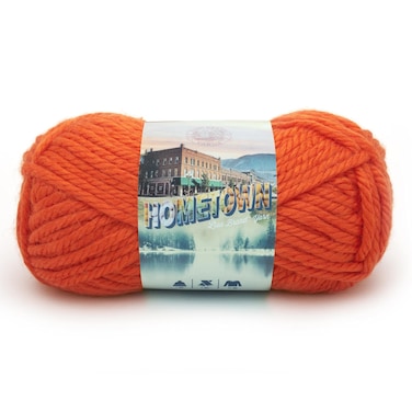 Lion Brand Yarn Hometown Yarn Bulky Yarn Yarn for Knitting and Crocheting 1Pack Syracuse Orange