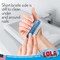 Lola Products Hand  Nail Brush 2 Sided  Soft  Stiff LongLasting Comfortable NoSlip Grip Cleans Hands  Fingernails Assorted Colors 1 Pack