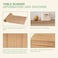 BambooMN Natural Brown String Bamboo Slat Table Runner Home Dcor 13 x 70  1 Piece