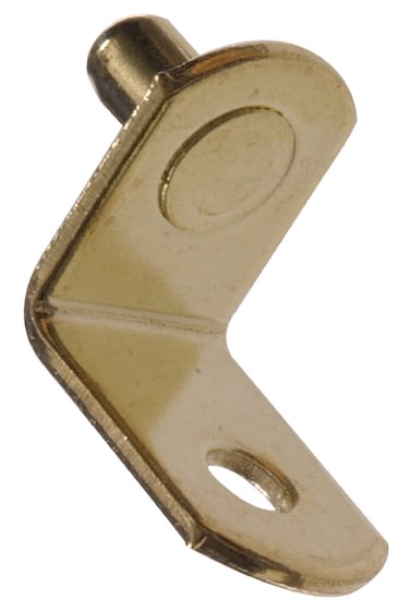 Hillman 59745 BrassPlated Metric Shelf Pins with Hole 5mm 20Pack