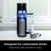 Ninja DW2401GY Thirsti 24oz Travel Water Bottle For Carbonated Sparkling Drinks Colder and Fizzier Longer Leak Proof 24 Hrs Cold Dishwasher Safe Stainless Steel Insulated Tumbler Charcoal Gray