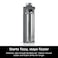 Ninja DW2401GY Thirsti 24oz Travel Water Bottle For Carbonated Sparkling Drinks Colder and Fizzier Longer Leak Proof 24 Hrs Cold Dishwasher Safe Stainless Steel Insulated Tumbler Charcoal Gray