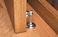 SOSS Zinc Magnetic Door Stop with Hidden Screw Mounts White Exterior Finish MDHBWHHS 7 x 1 inches