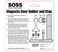 SOSS Zinc Magnetic Door Stop with Hidden Screw Mounts White Exterior Finish MDHBWHHS 7 x 1 inches