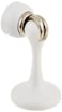 SOSS Zinc Magnetic Door Stop with Hidden Screw Mounts White Exterior Finish MDHBWHHS 7 x 1 inches