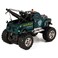 KiNSMART Green 1953 Chevy OffRoad Wrecker Die Cast Tow Truck Toy with Monster Wheels