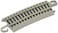 Bachmann Trains  SnapFit EZ TRACK HALF SECTION 22 RADIUS CURVED 4card  NICKEL SILVER Rail With Gray Roadbed  HO Scale