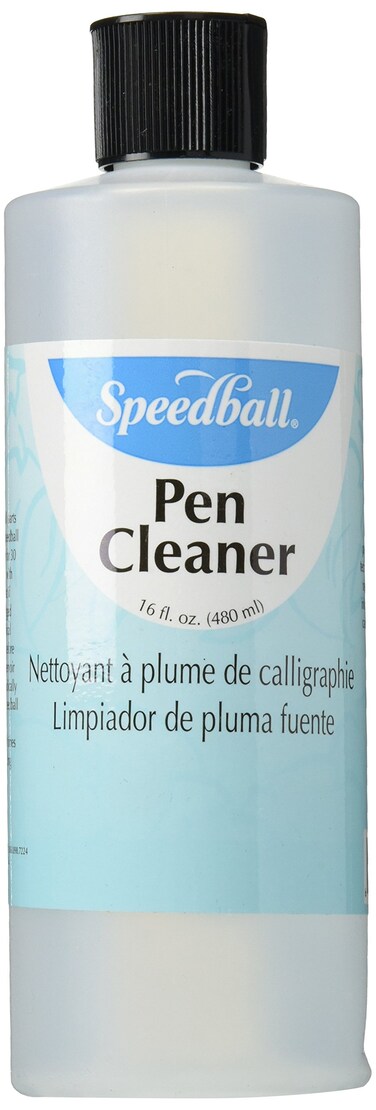 Speedball Pen Cleaner 16Ounce Cleans Dip Pens Fountain Pens and Technical Pen Tips