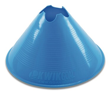 Kwik Goal Jumbo Disc Cones Blue Pack of 12  6Inch x 11Inch