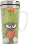 Spoontiques  Insulated Travel Mug  Marvin The Martian Coffee Cup  Coffee Lovers Gift  Funny Coffee Mug  14 oz  Green